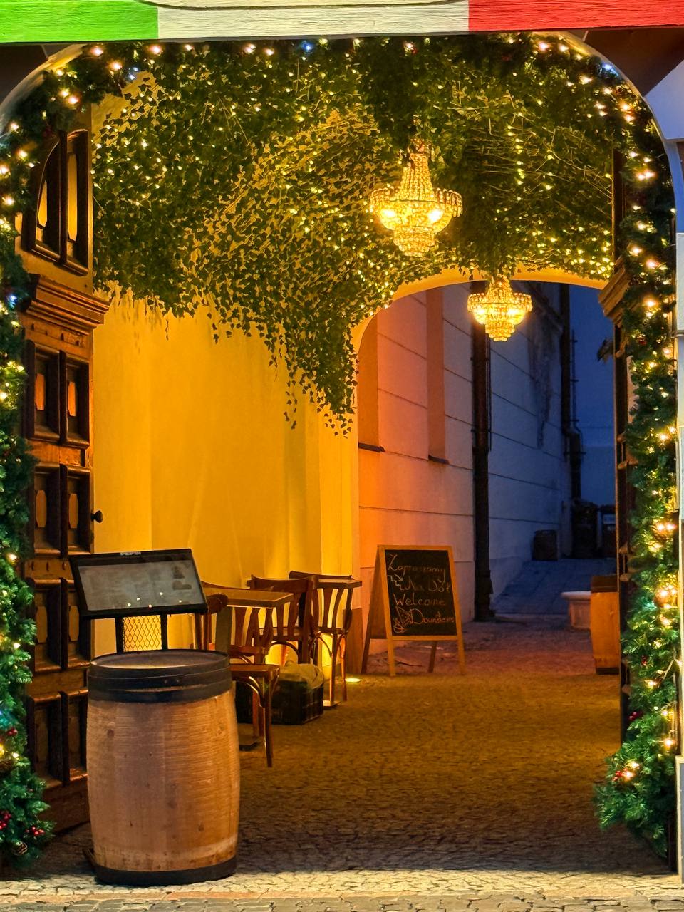 Wejście do restauracji Barszcz & Borszcz