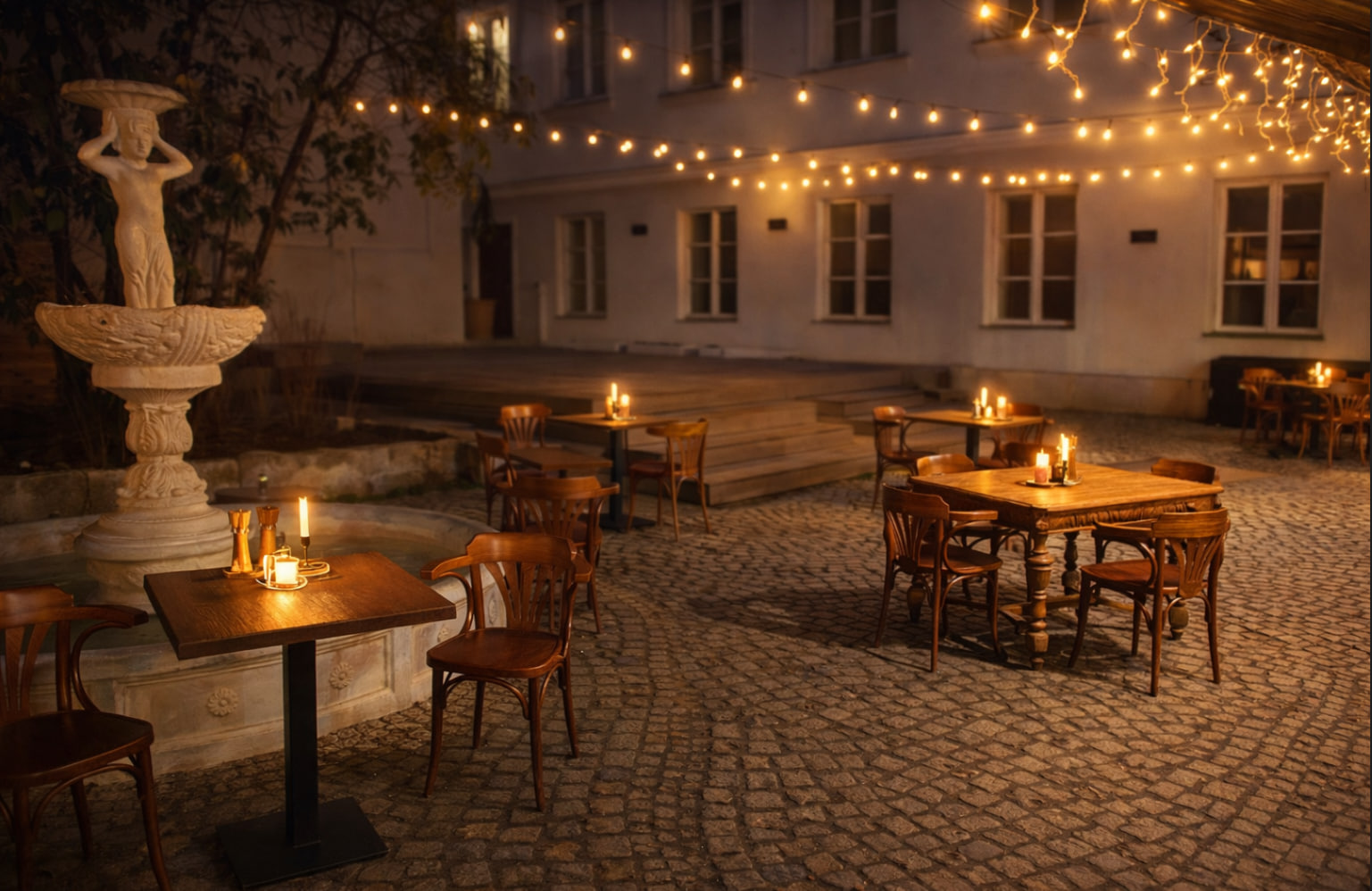 Fontanna na patio